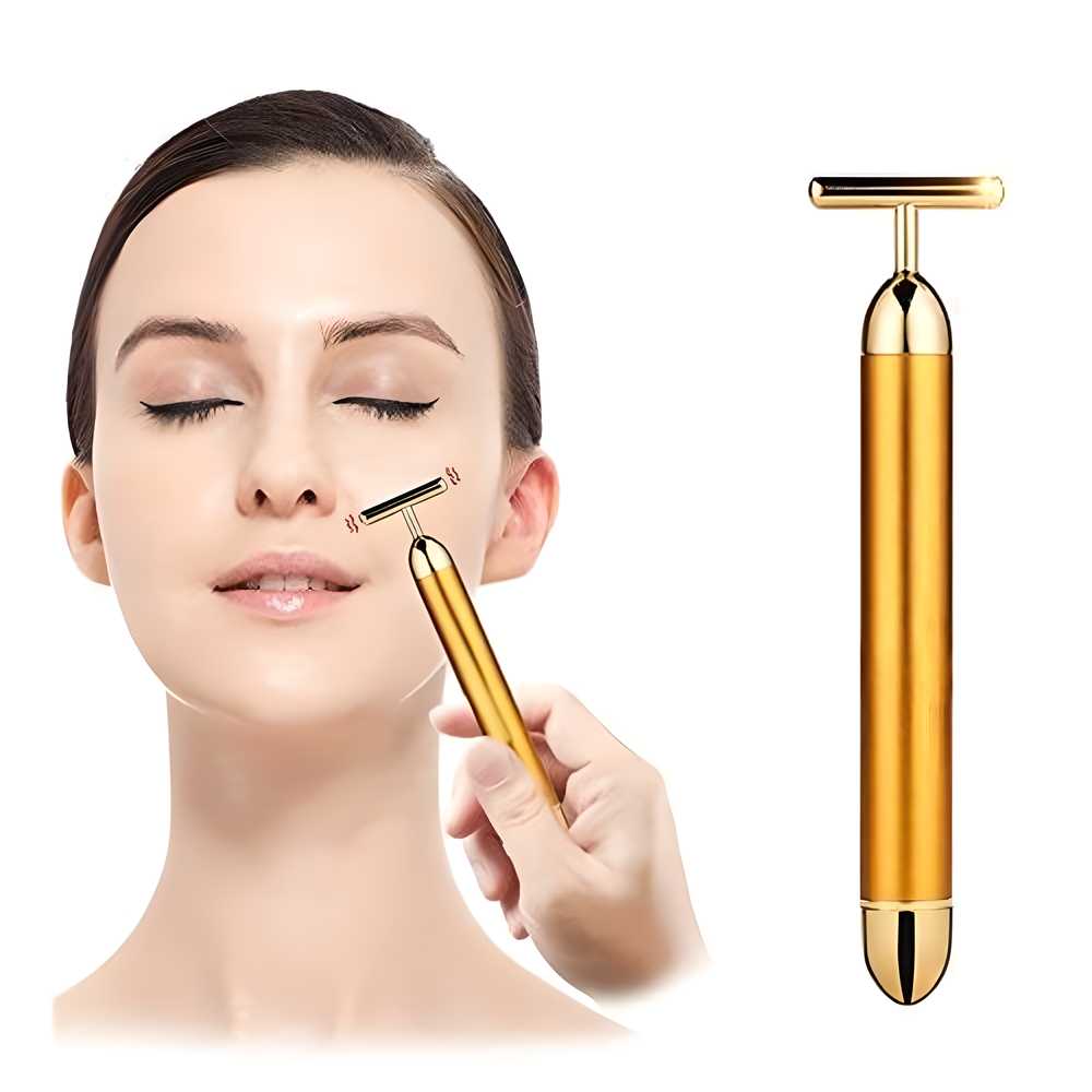 Golden Beauty Bar Electric Facial Massager