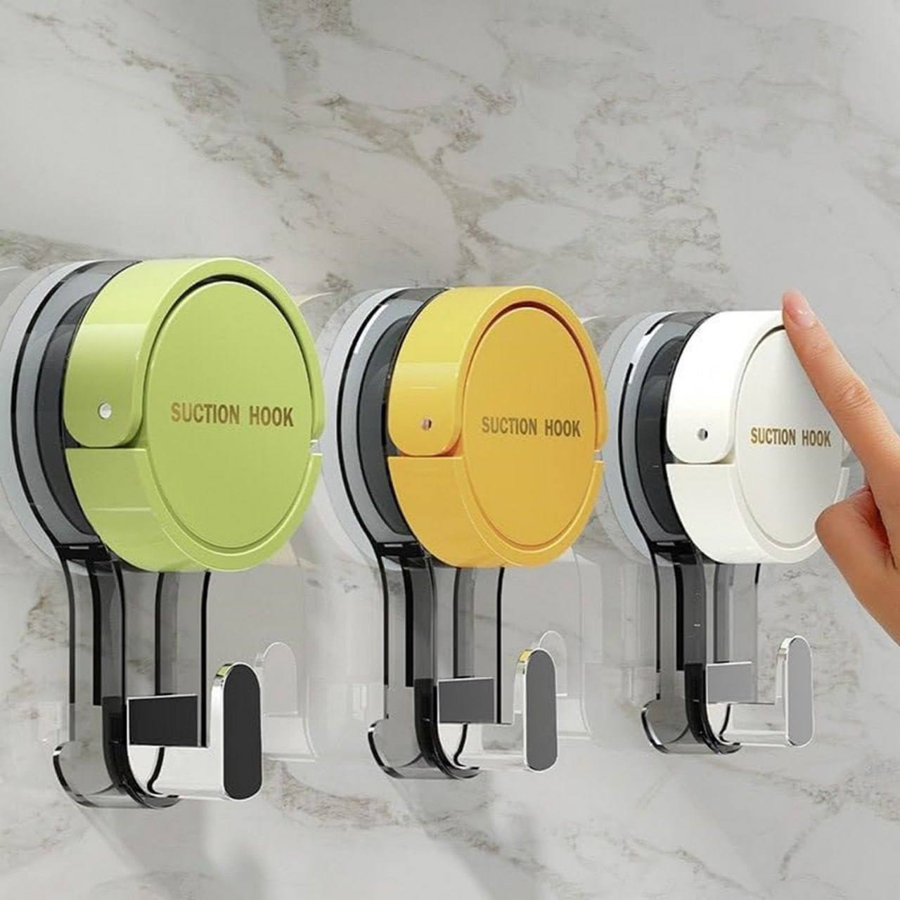 Ultra-Strong Vacuum Suction Hook for Bathroom And Kitchen(Pack of 3).