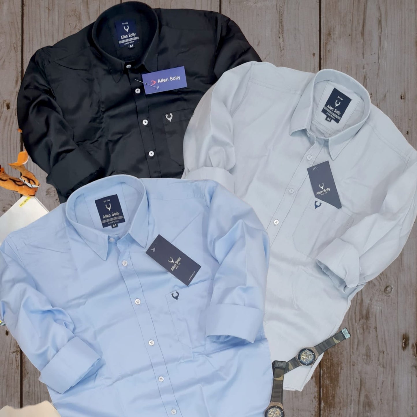 Full Sleeves Shirt for Men (Multicolor, M)