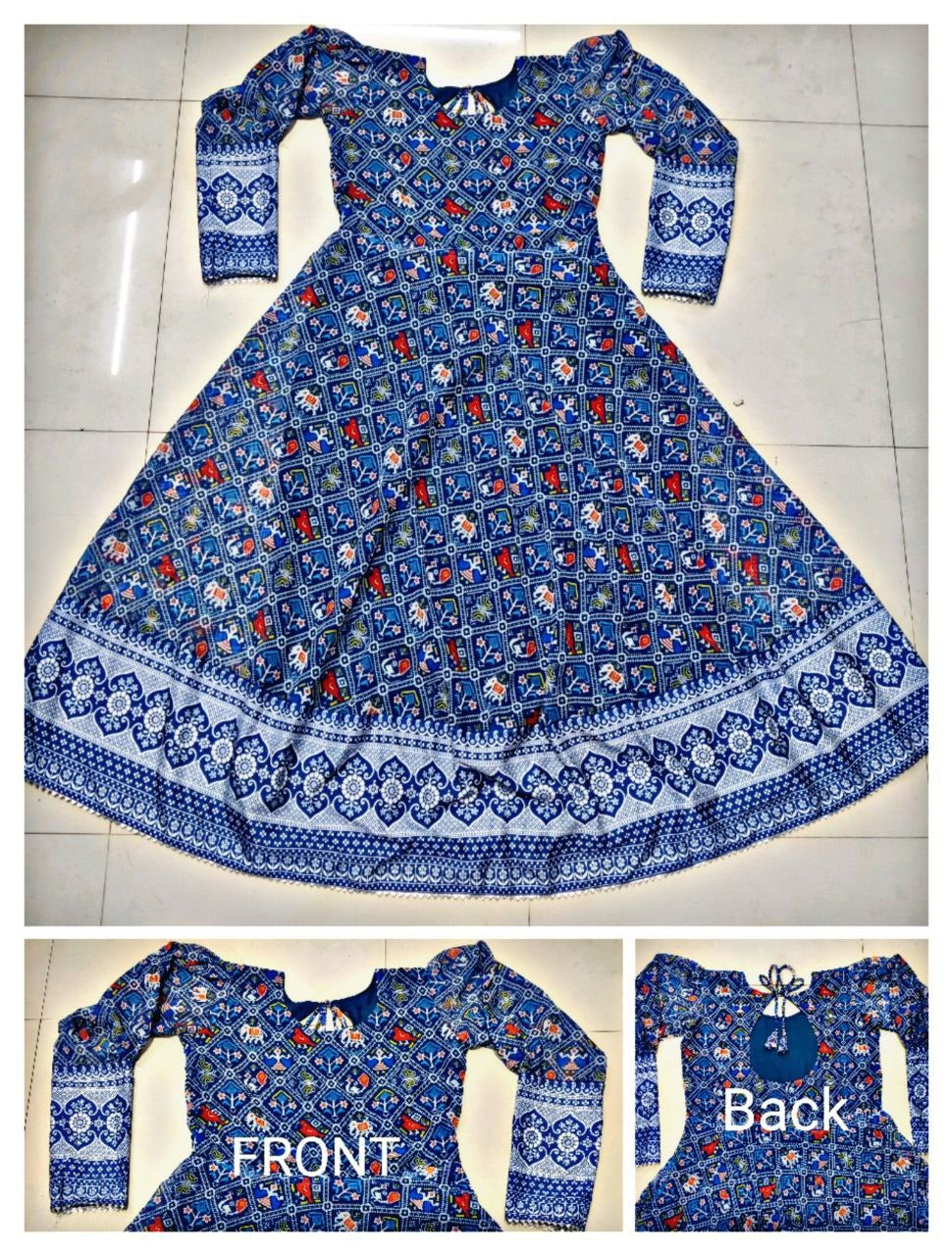 Stylish Printed Georgette Gown For Women