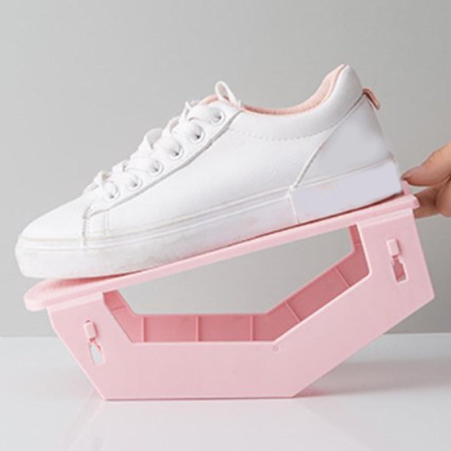 Foldable Double Deck Shoe Rack Holder