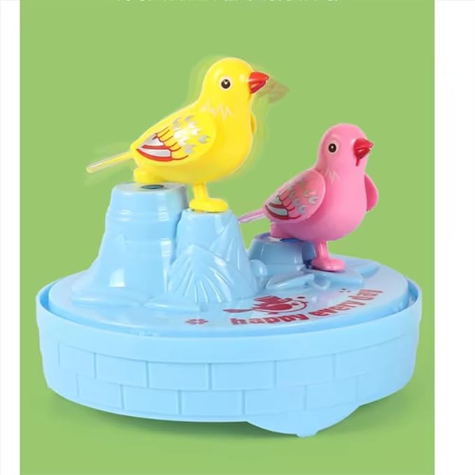 Mini Bird Cage for Kids with Light and Music Voice Control