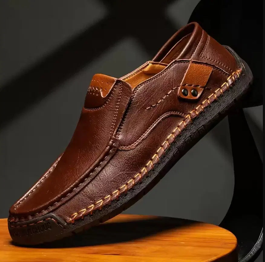 Skid Brown Semi Formal Shoes For Men