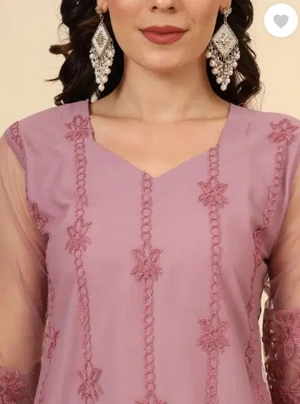 Women Kurti With Dupatta And Bottomwear
