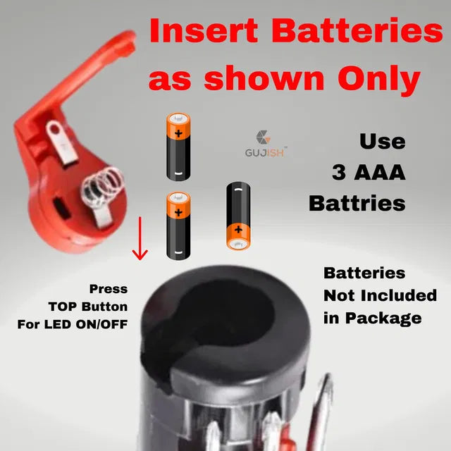 8 in 1 Screwdrivers with Flashlight