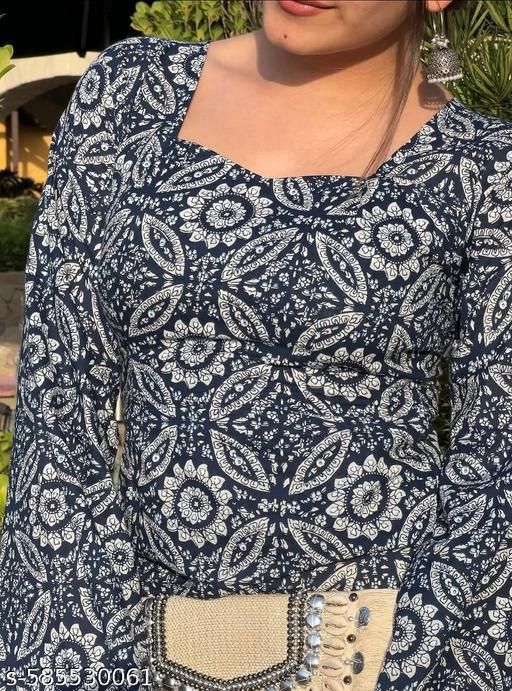 Stylish And Trendy Printed Kurti for girls