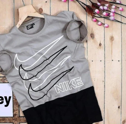 Nike Men's Trending T-Shirt (Black & Grey)