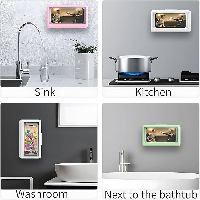 Anti-Fog Waterproof Bathroom Mobile Phone Holder