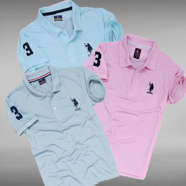 Polo Neck T-Shirt for Men (Multicolor)