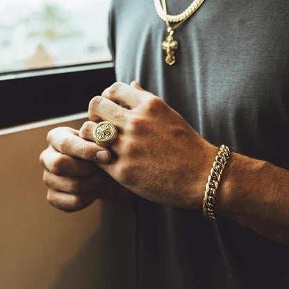 Gold Plated Cuban Link Chain Bracelet