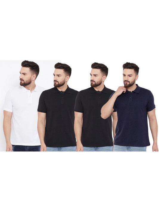 Ketex Cotton Blend Half Sleeves T-Shirt (Pack of 4)