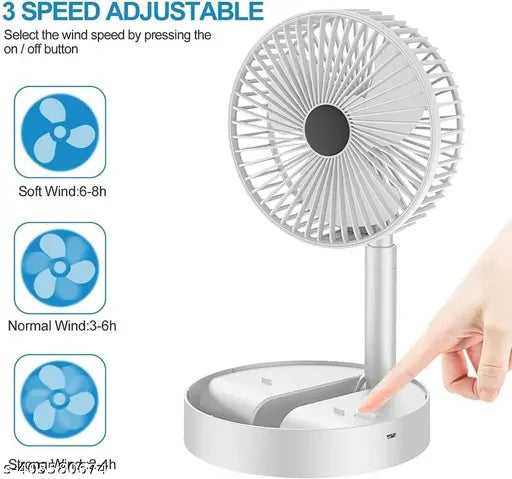 Portable USB Rechargeable Desk Fan
