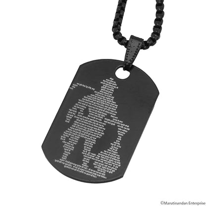 Micro-Carved Hanuman Chalisa Locket Chain for Gift