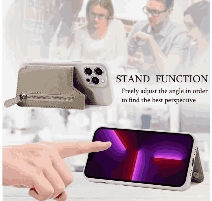 Silicone Stick Wallet Case Mobile Cover