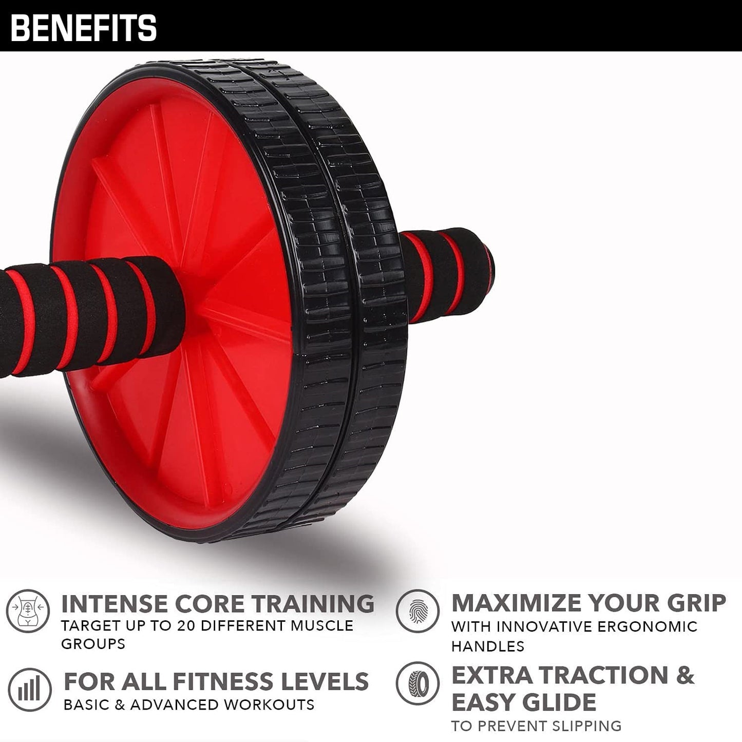 Premium Abs Roller Wheel for Home Workout With Knee Mat