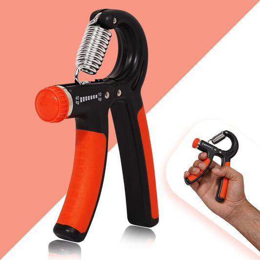 Premium Hand Grip Strengthener, (Orange & Black)