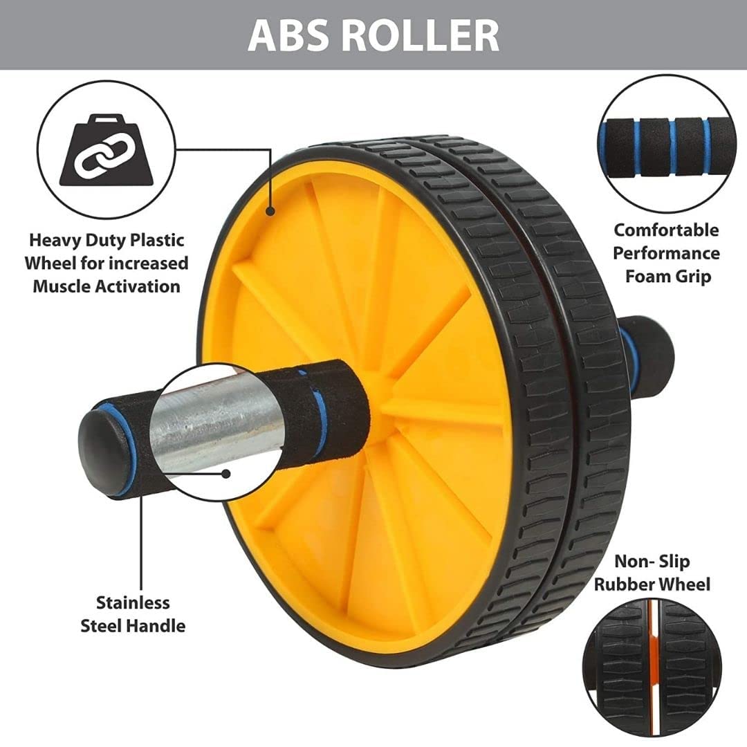 Premium Abs Roller for Home Workout with Knee Mat