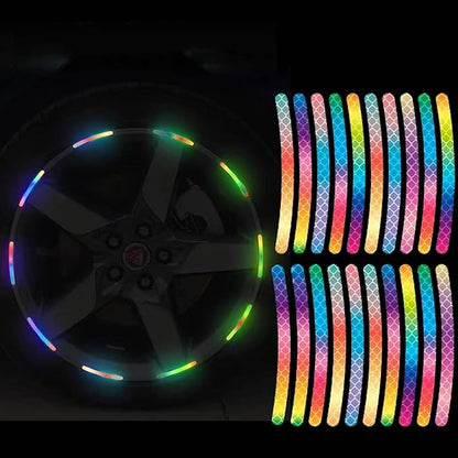 Reflective Car Wheel Decorative Stripe Stickers