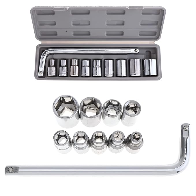 10-Pcs Socket Handle Set | Hand Tool Kit for Home DIY