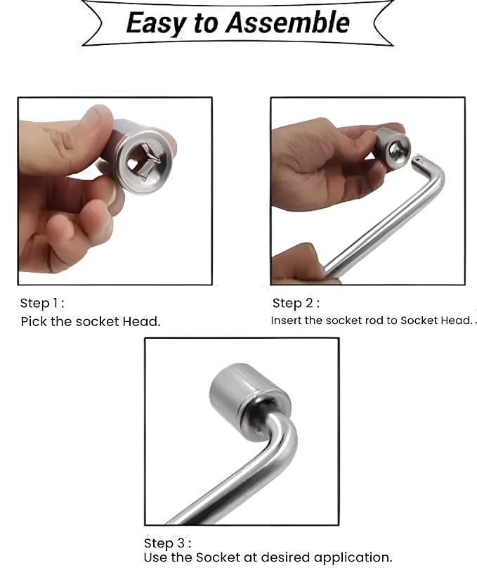 10-Pcs Socket Handle Set | Hand Tool Kit for Home DIY