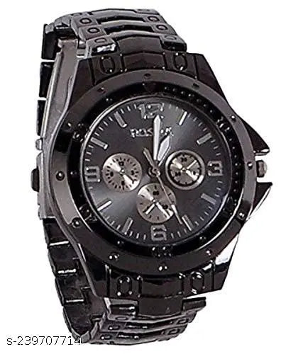 Arabic VVS Skeleton Luxury Analog Black Dial Watch