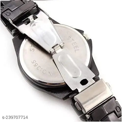 Arabic VVS Skeleton Luxury Analog Black Dial Watch