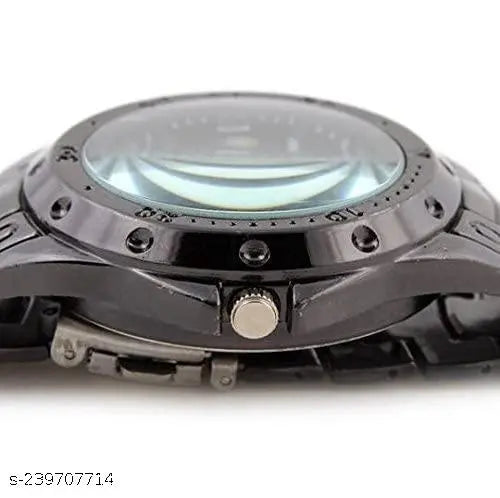 Arabic VVS Skeleton Luxury Analog Black Dial Watch