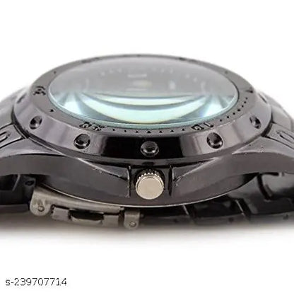 Arabic VVS Skeleton Luxury Analog Black Dial Watch