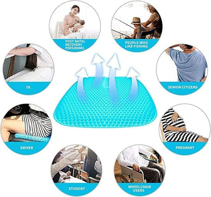 Egg Gel Seat Cushion Breathable Design Pressure Relief