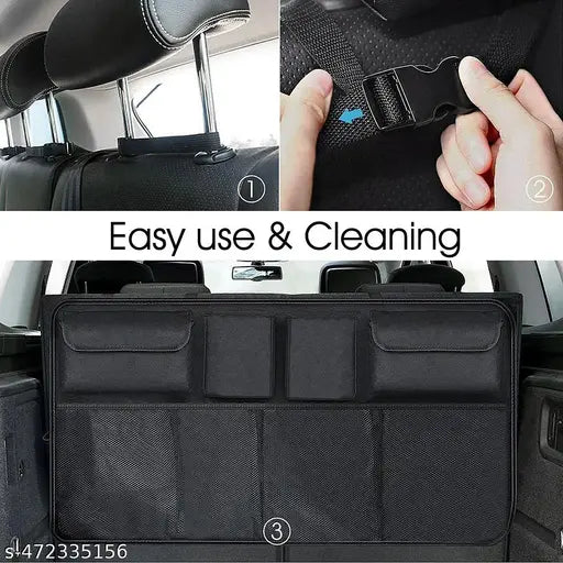 Car Trunk Organizer With 8 Large Waterproof Storage Bag Super Capacity