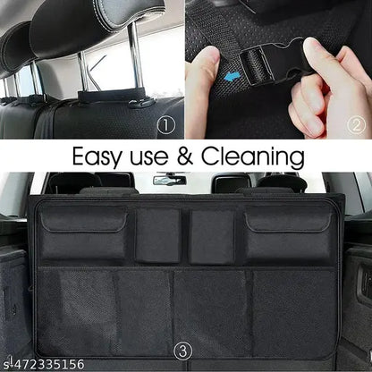 Car Trunk Organizer With 8 Large Waterproof Storage Bag Super Capacity