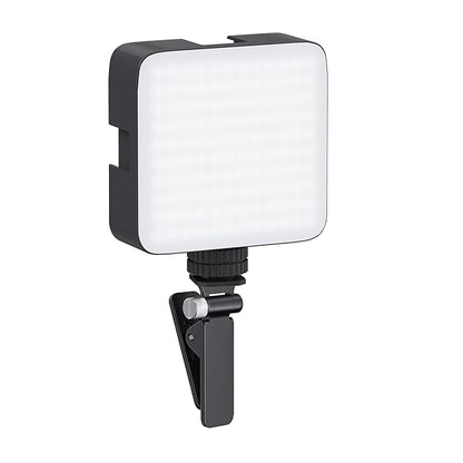 Camera Video Light with Clip and 3 Cold Shoe Connectors
