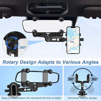Phone Mount for Car Rear View Mirror Phone Holder