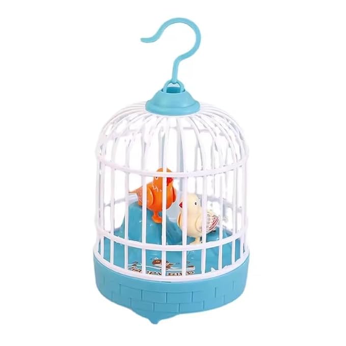 Mini Bird Cage for Kids with Light and Music Voice Control