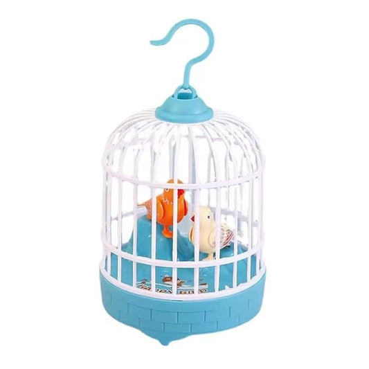 Mini Bird Cage for Kids with Light and Music Voice Control