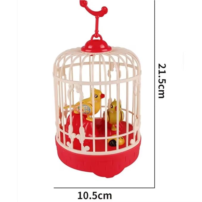 Mini Bird Cage for Kids with Light and Music Voice Control