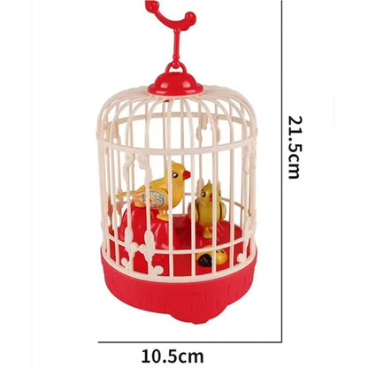 Mini Bird Cage for Kids with Light and Music Voice Control