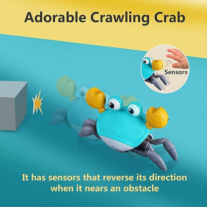 Crawling Musical Baby Crab For Kids with LED Lights