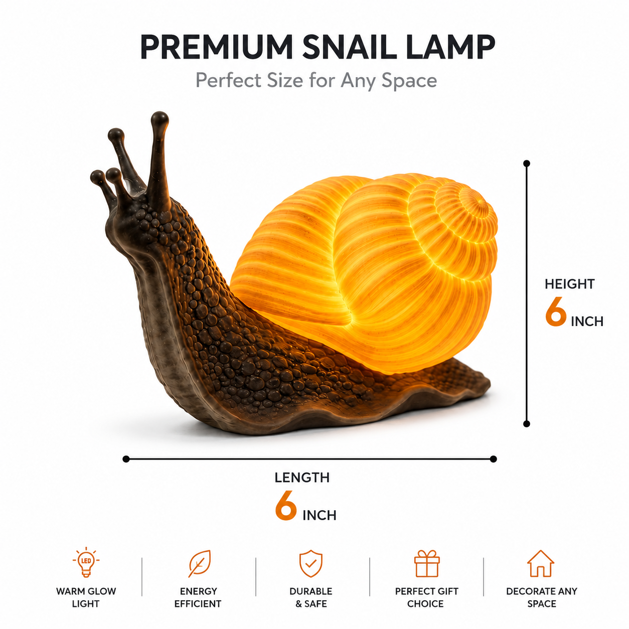 LumiSnail™ Warm Glow Decorative Lamp