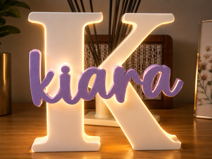 🔥 Personalized 3D Name Sign With Light – Custom Name Decor for Home & Gifts