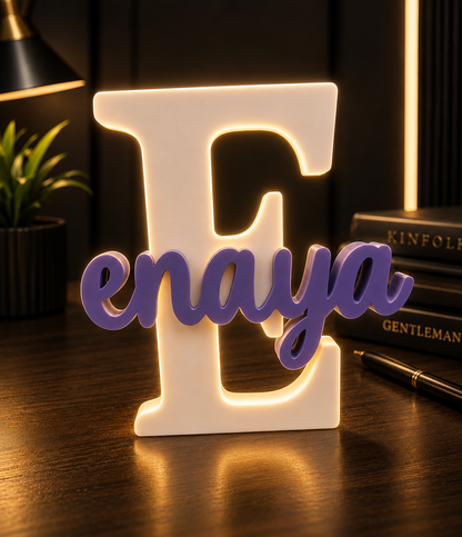 🔥 Personalized 3D Name Sign With Light – Custom Name Decor for Home & Gifts