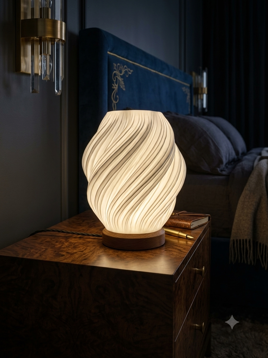 Artisan Miniature Twist Lamp (6-Inch Premium Decor)