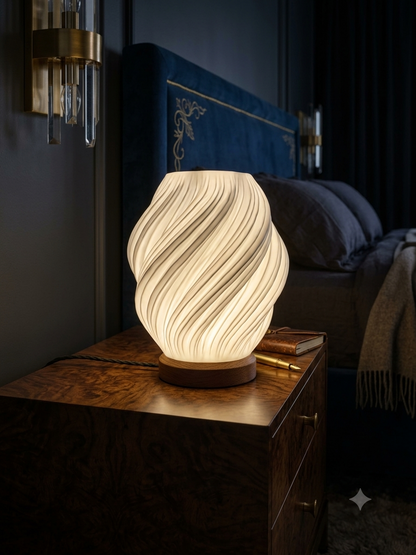 Artisan Miniature Twist Lamp (6-Inch Premium Decor)