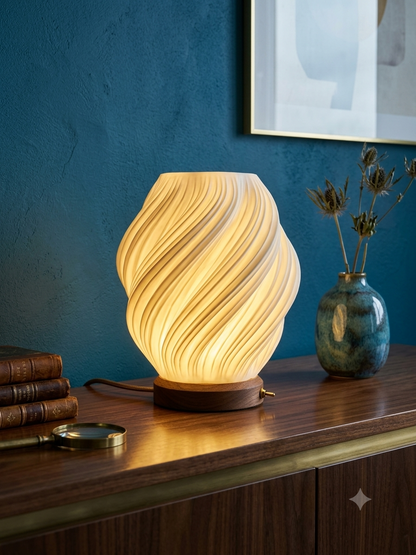 Artisan Miniature Twist Lamp (6-Inch Premium Decor)