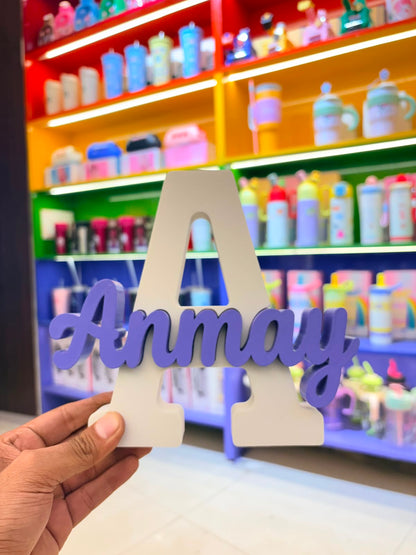 🔥 Personalized 3D Name Sign With Light – Custom Name Decor for Home & Gifts