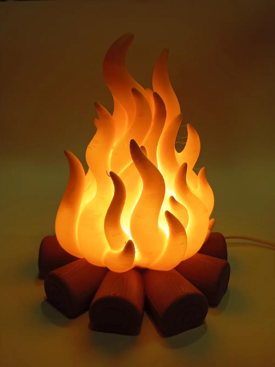 Lumina Flame: The Luxury 6” Bonfire Ambient Lamp