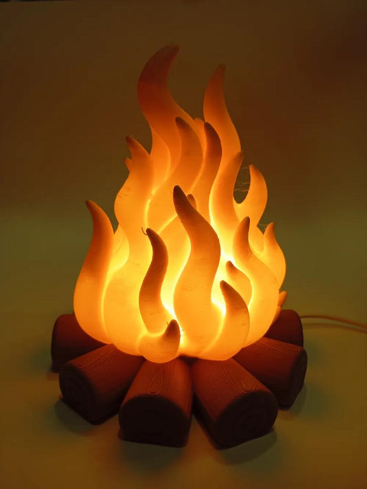 Lumina Flame: The Luxury 6” Bonfire Ambient Lamp