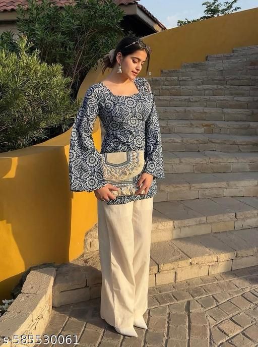 Stylish And Trendy Printed Kurti for girls