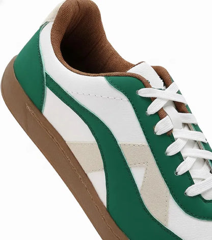 BEWAKOOF Rippers Jade Color Block Low-Top Sneakers For Men