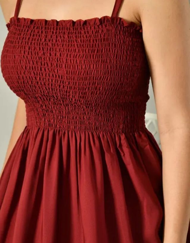 Stylish Dress For Girls (Maroon)